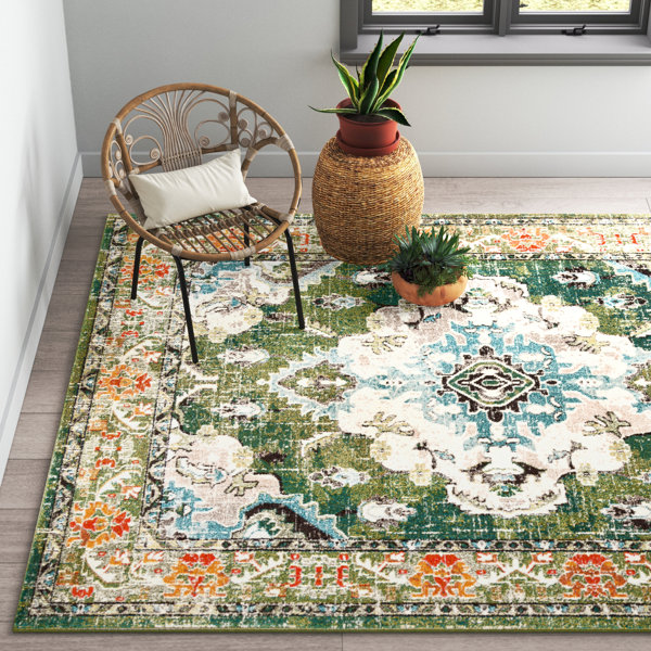 Green Tapestry Rug | Wayfair